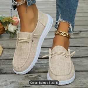 Cream shoes from Temu